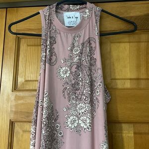 Pastel pink mini dress